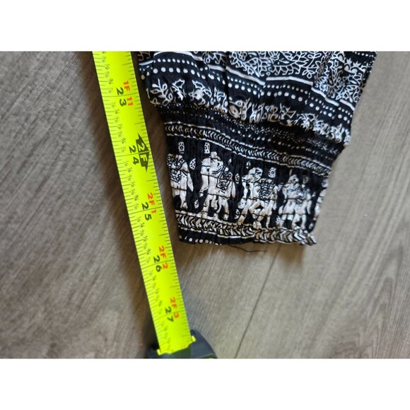 Caroline Morgan Womens Bohemian Elephant Print Elastic Waist Harem Pants Size 14 - Picture 6 of 6